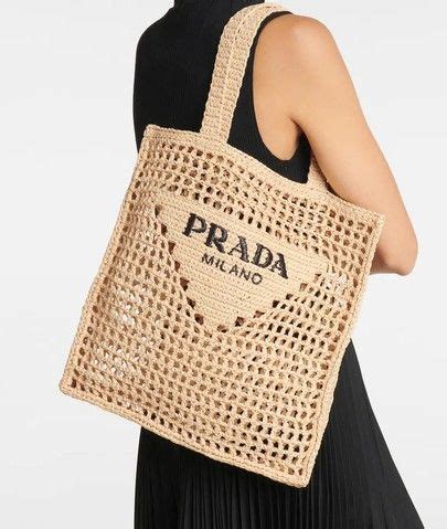 prada shoulder bag dupe|Prada raffia tote dupe.